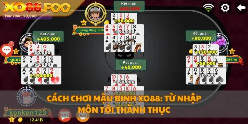 cách chơi Mậu Binh XO88